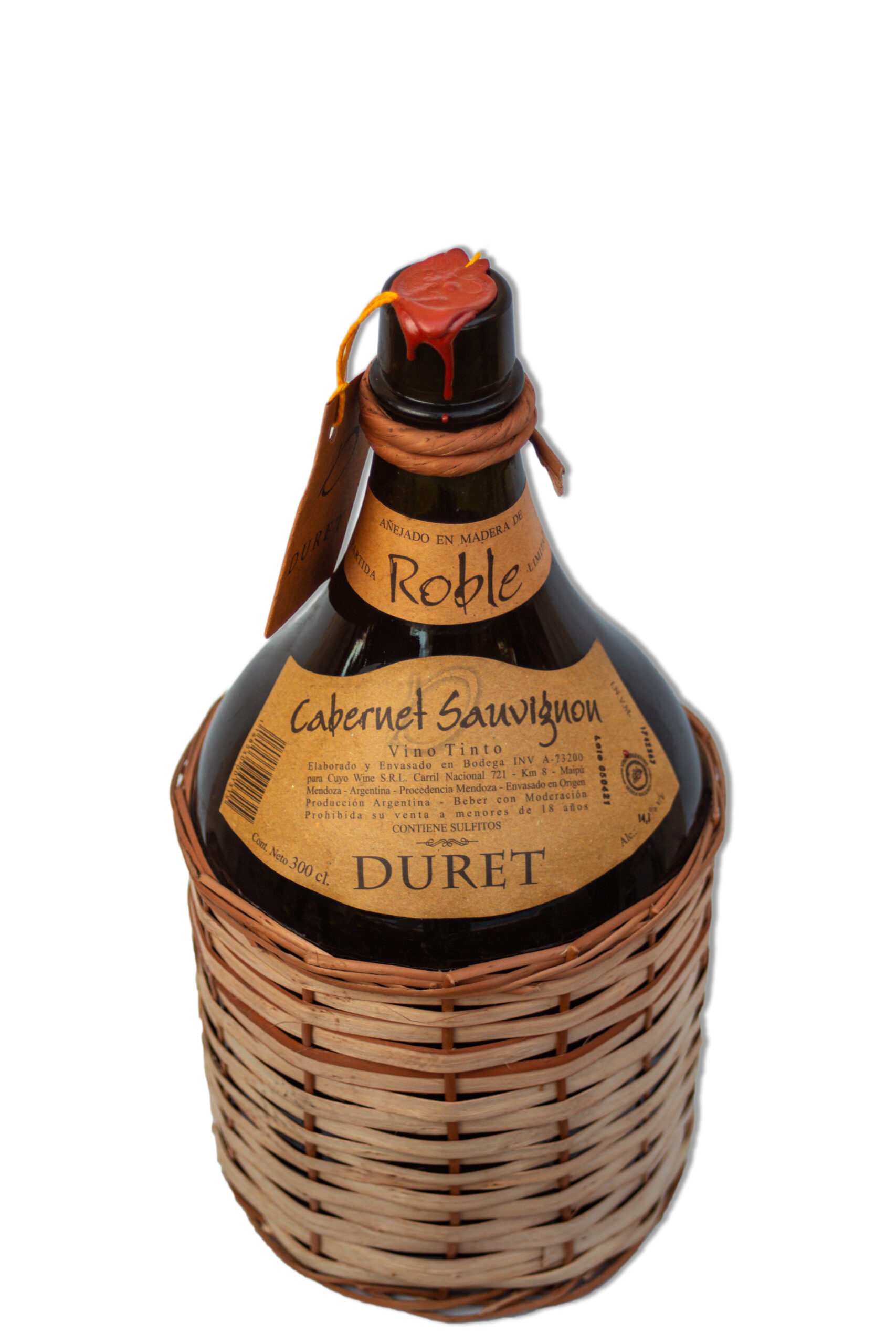 Botellón Mimbrado Cabernet Sauvignon 3 litros